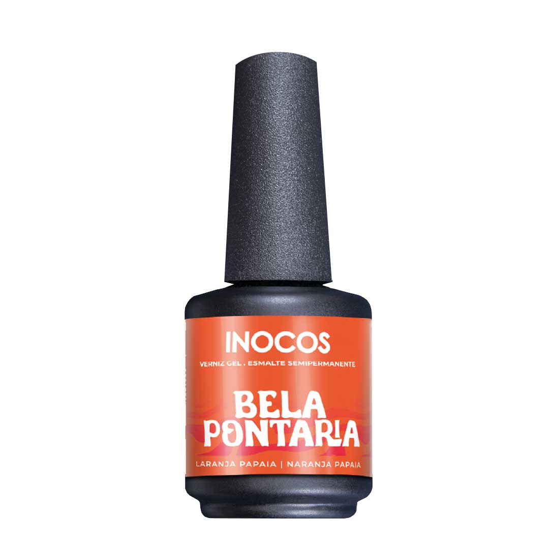 Inocos verniz gel Acertar em cheio bela pontaria NL2 laranja papaia