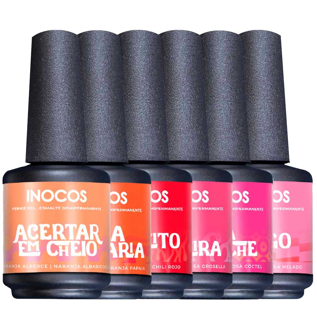 Inocos verniz gel coleção Acertar em cheio