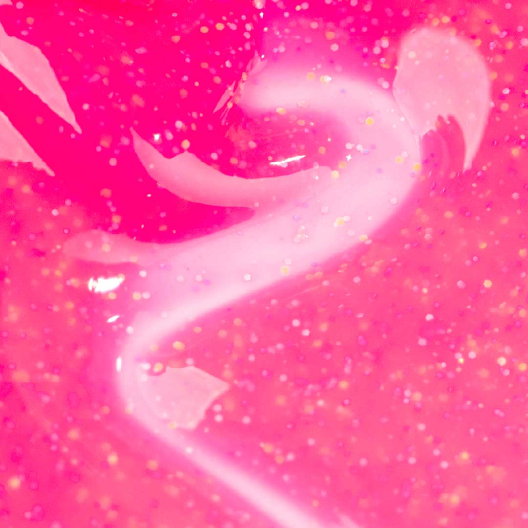 Inocos efeito lollipop LP4 magenta glitter colorido