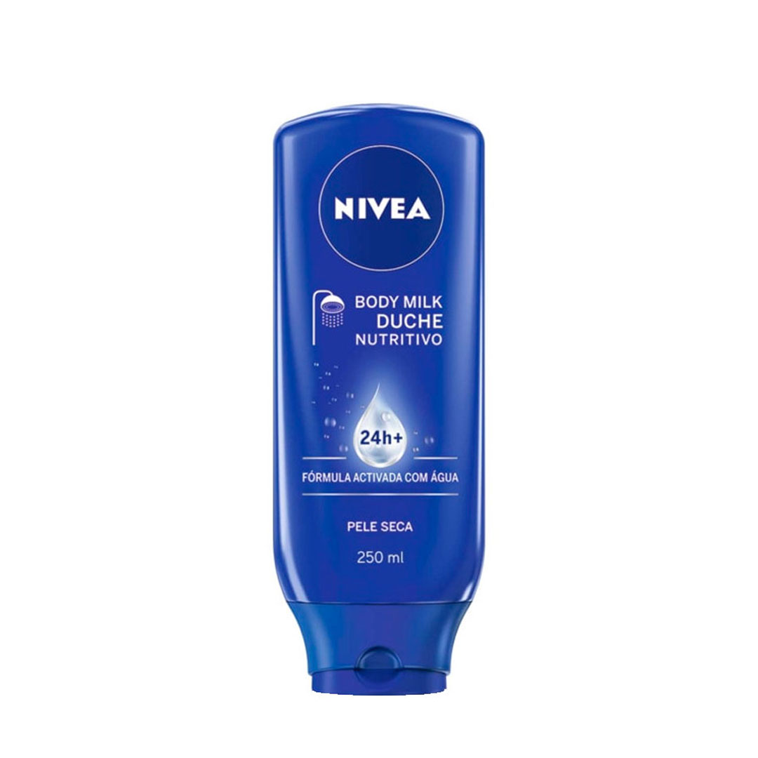 Nivea duche nutritivo 24h fórmula ativada com água pele seca