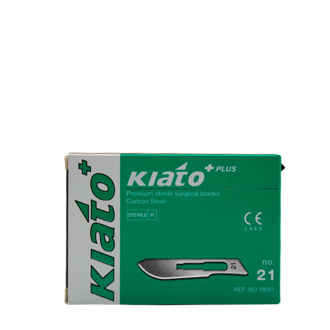 Kiato Plus lâminas de bisturi caixa 100 unidade nº 21