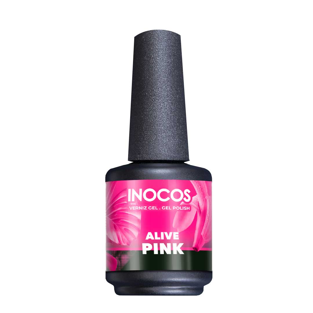 Inocos Like Gel verniz de unhas efeito gel alive rosa PINK