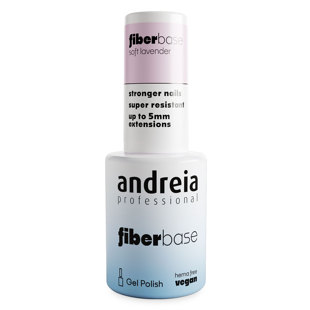 Andreia verniz fiber base soft lavender