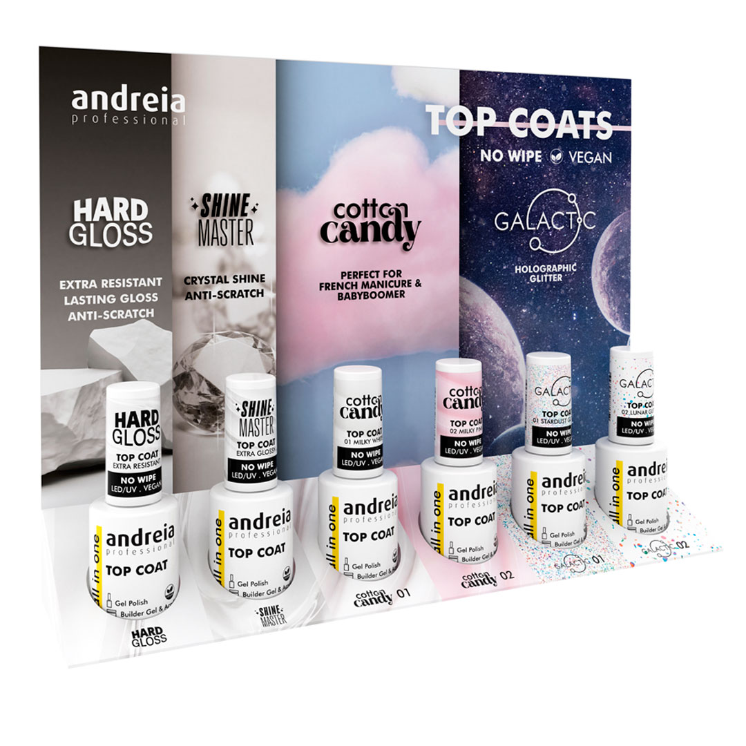 Andreia colección top coats no wipe