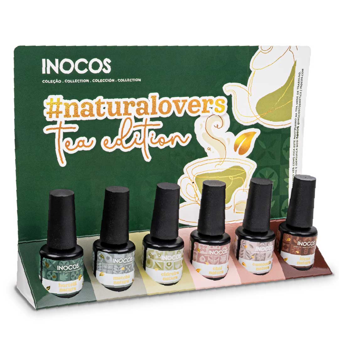 Inocos vernis gel colection Natura Lovers Tea Edition avec exposicion