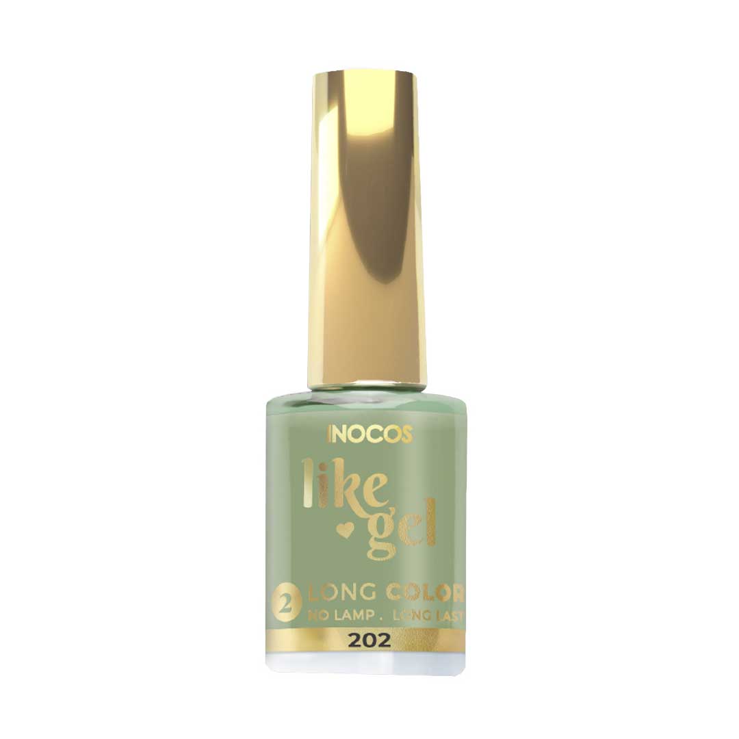Inocos Like Gel verniz de unhas efeito gel natura lovers t.e. verde matcha 202