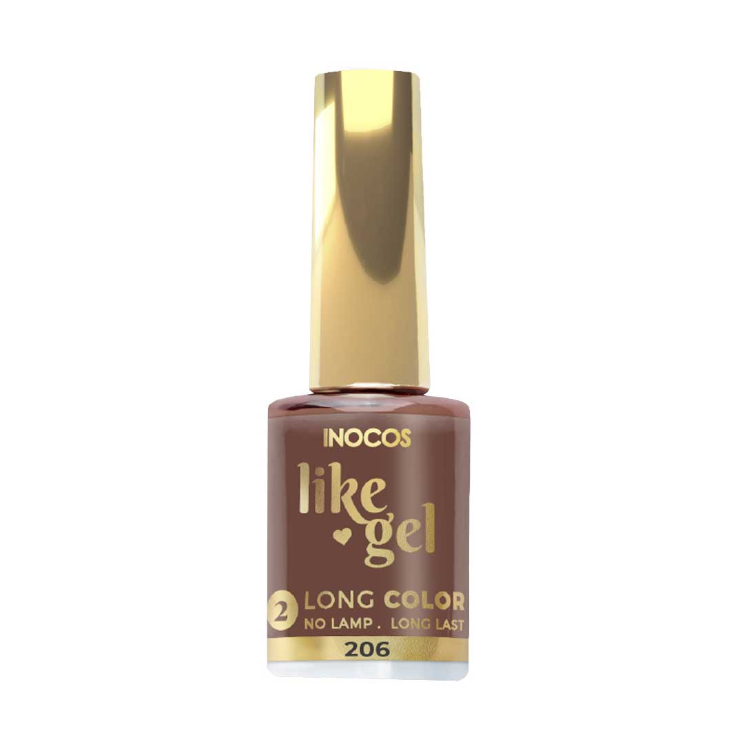 Inocos Like Gel esmalte de uñas efecto gel natura lovers t.e. marrón pecana 206