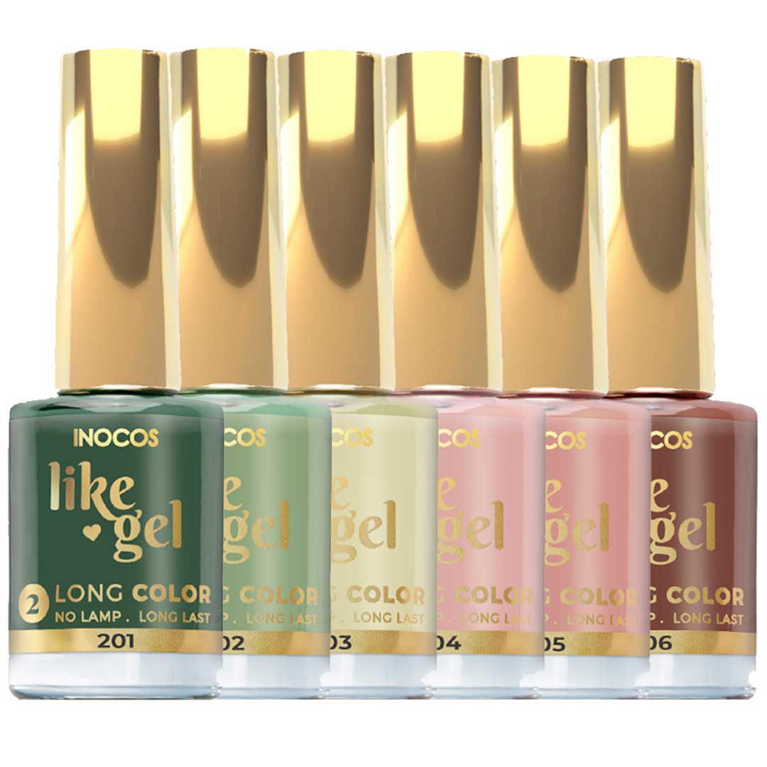 Inocos Like Gel verniz de unhas efeito gel coleção natura lovers t.e.