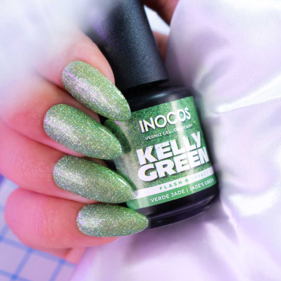 Inocos esmalte gel Flash Back 80s kelly green FB3