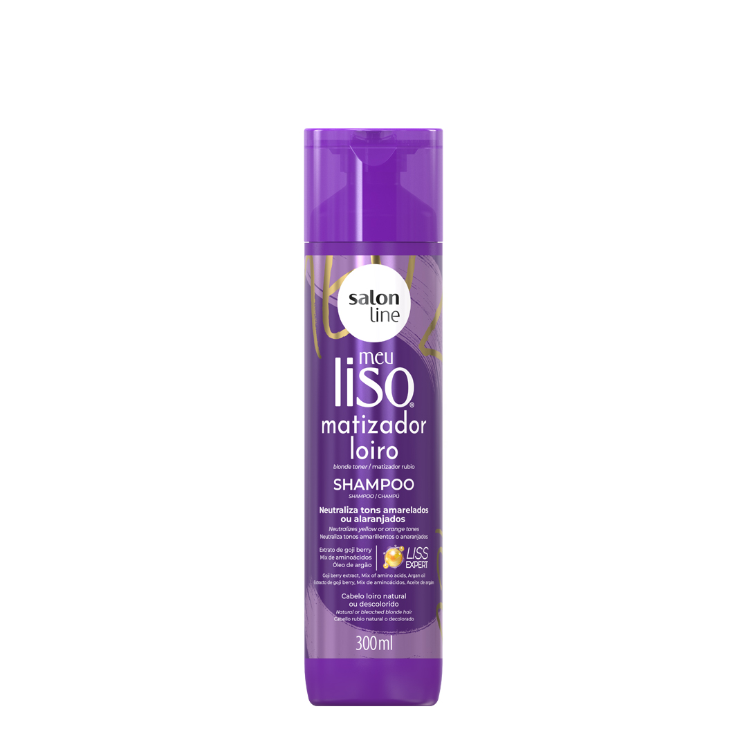 Salon Line Meu Liso matizador loiro shampooing