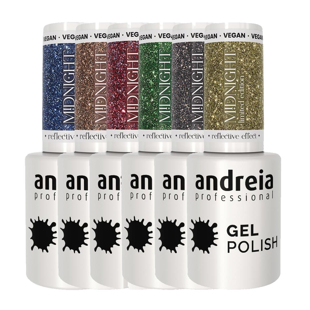 Andreia verniz de unhas de gel coleção Midnight Reflective Effect