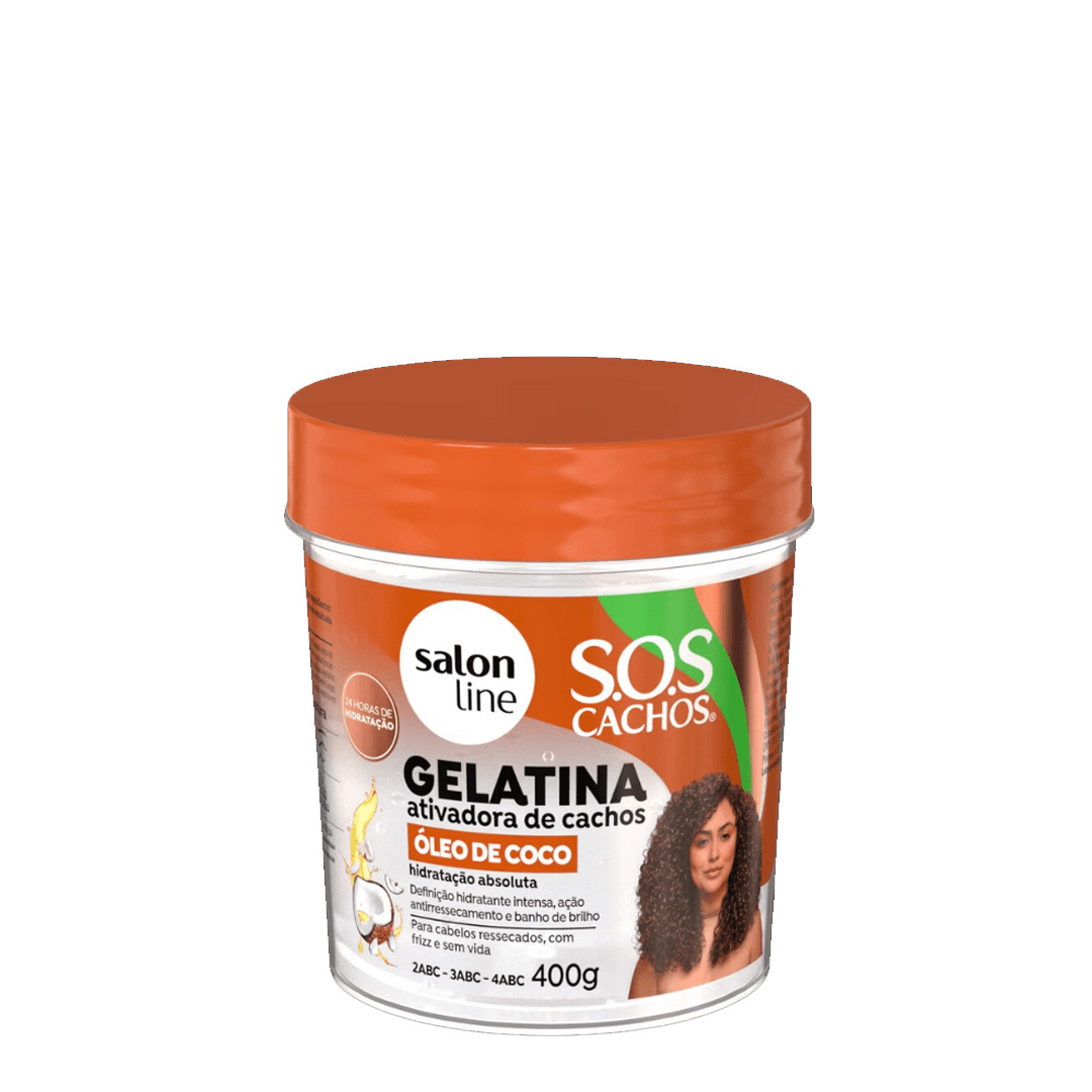 Salon Line SOS Cachos gélatine capillaire l'huile de coco