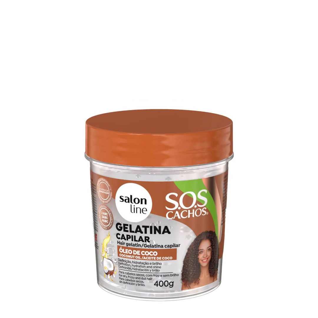 Salon Line SOS Cachos hair gelatin coconut oil