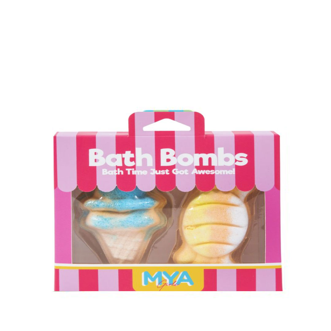 Mya makeup set 2 bath bombs candy station ref42502
