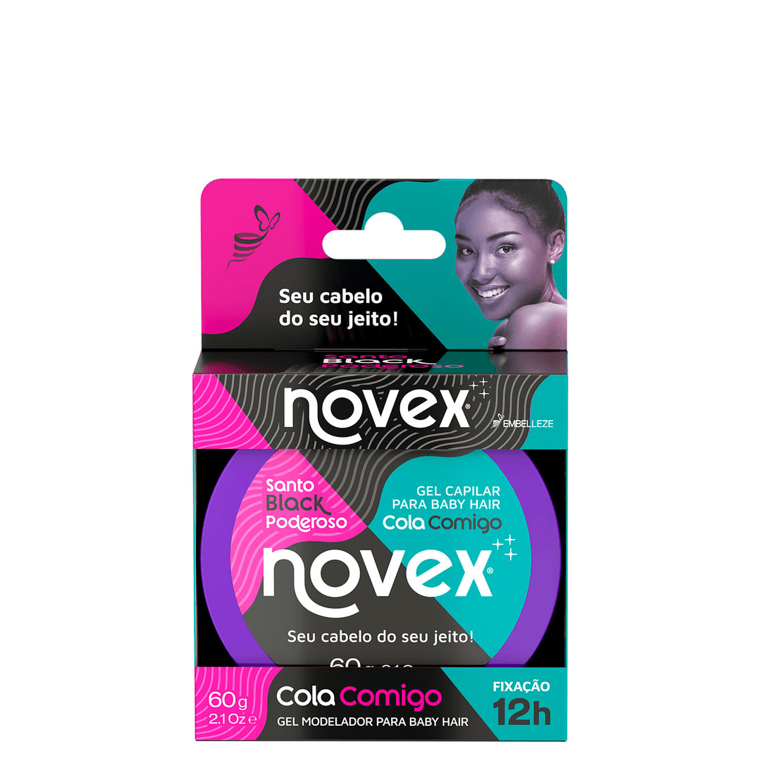 Novex Santo Black Poderoso gel cola comigo