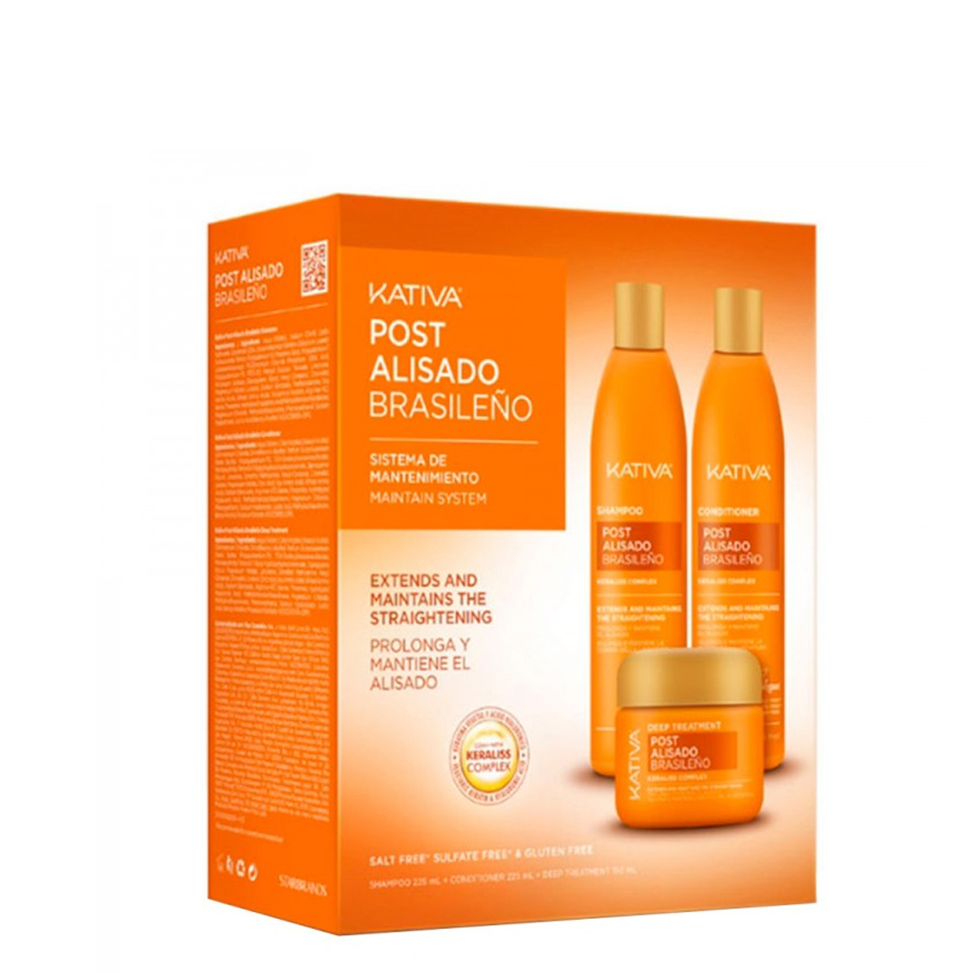 Kativa kit pós alisamento trio