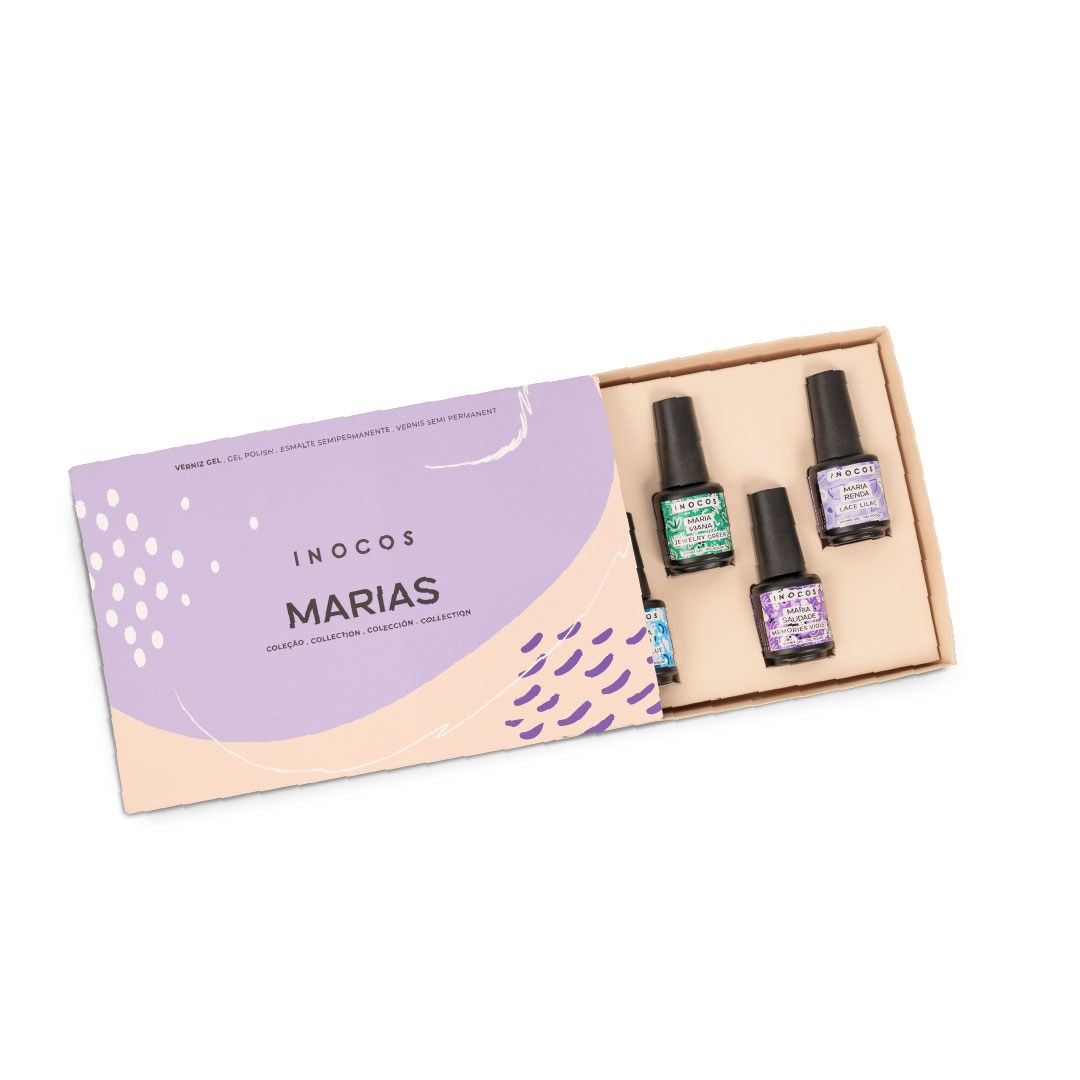 Inocos esmalte gel presskit colección Marias