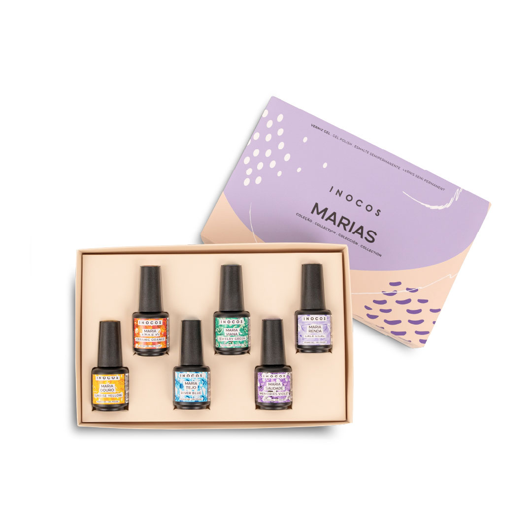 Inocos esmalte gel presskit colección Marias