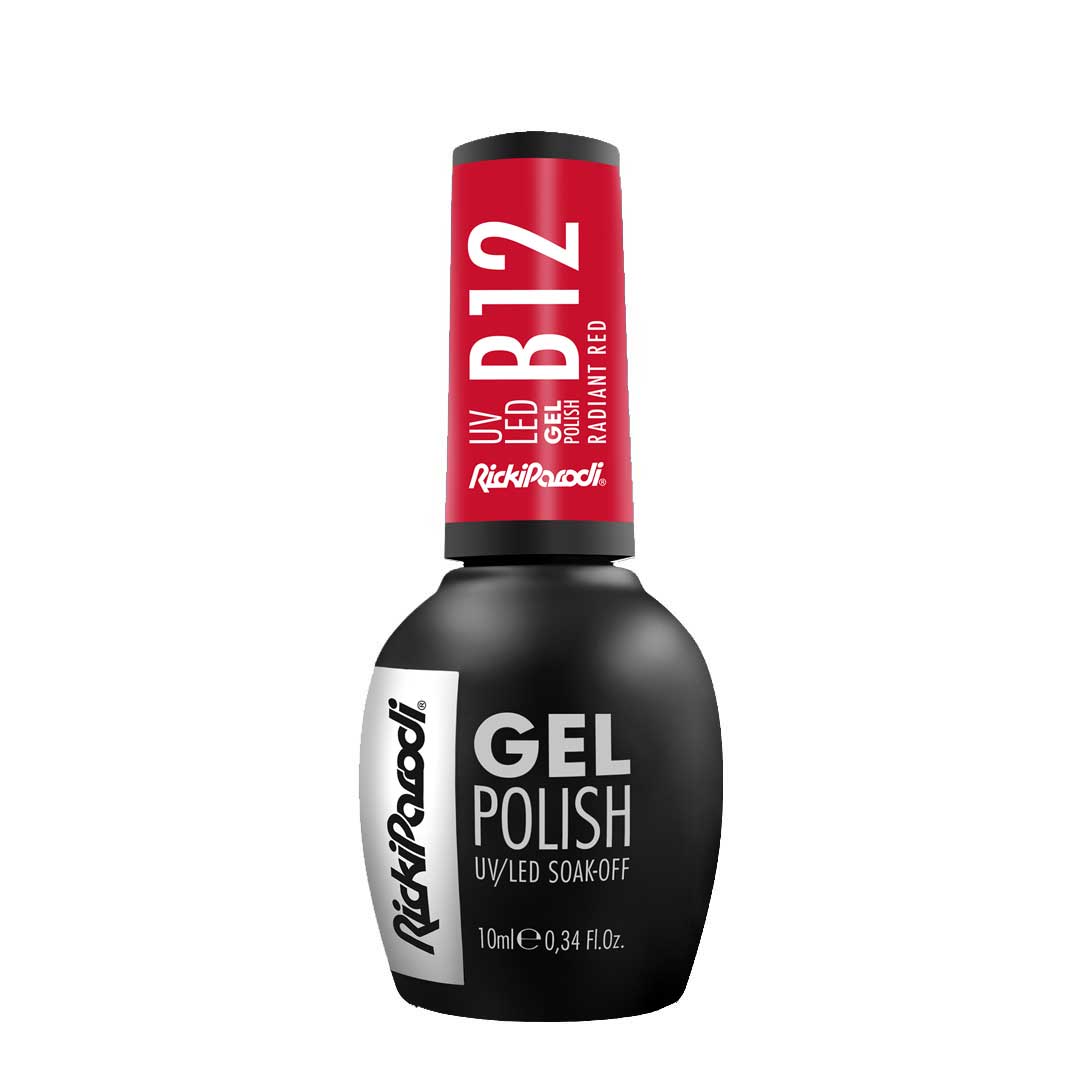 Rickiparodi verniz de unhas de gel B12 Radiant Red