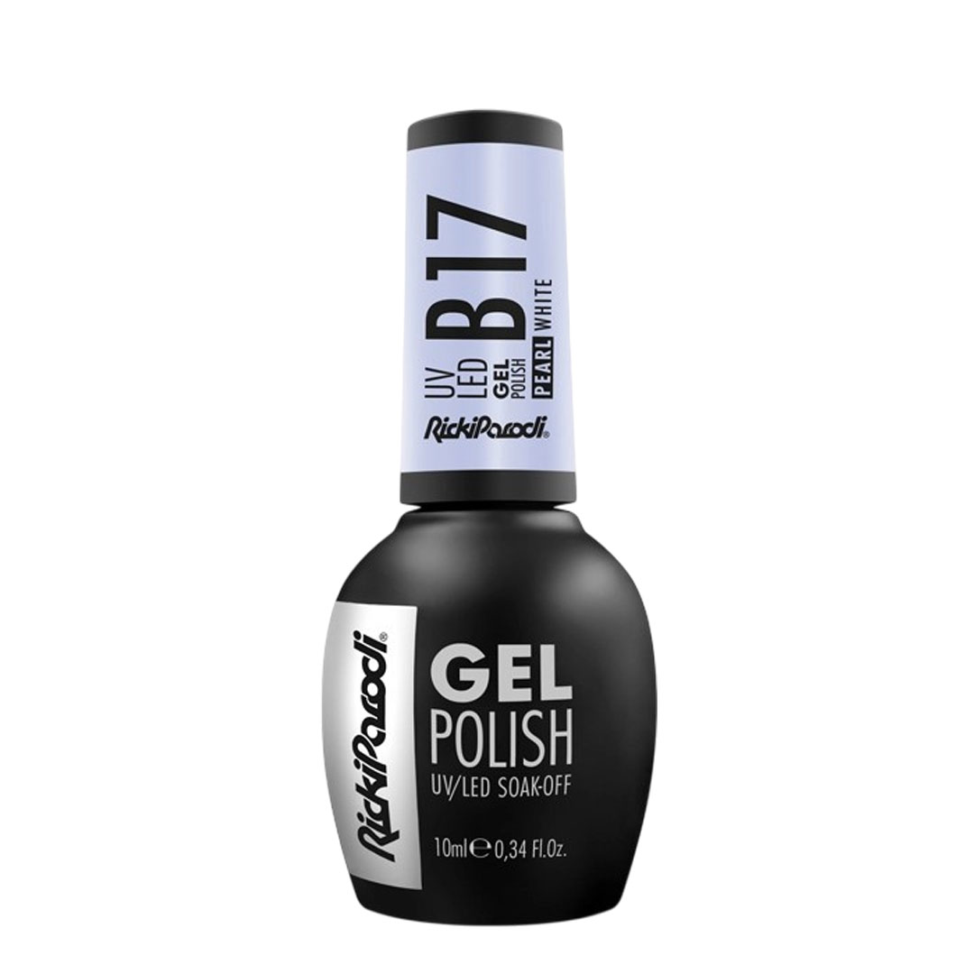 Rickiparodi verniz de unhas de gel B17 Pearl White