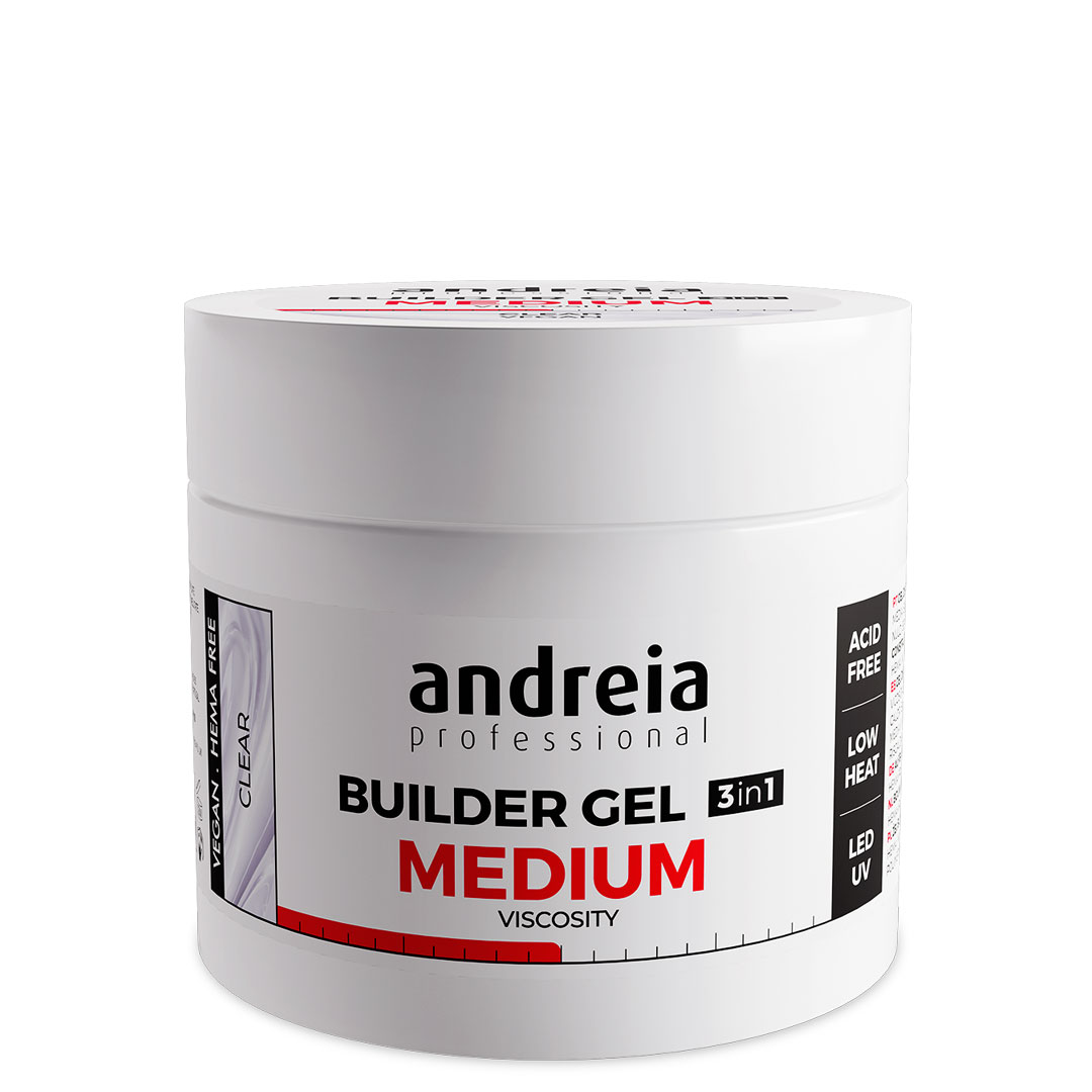 Andreia medium viscosity nail building gel transparente