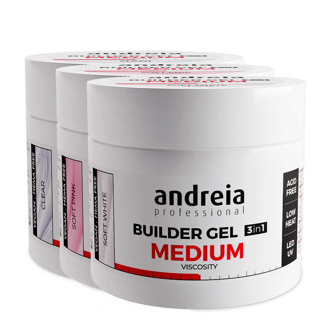 Andreia medium viscosity nail building gel kit