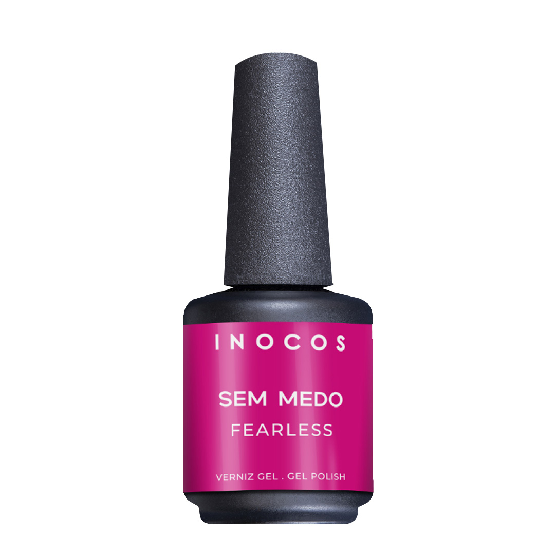 Inocos esmalte gel Atitude Rosa GP485 sem medo