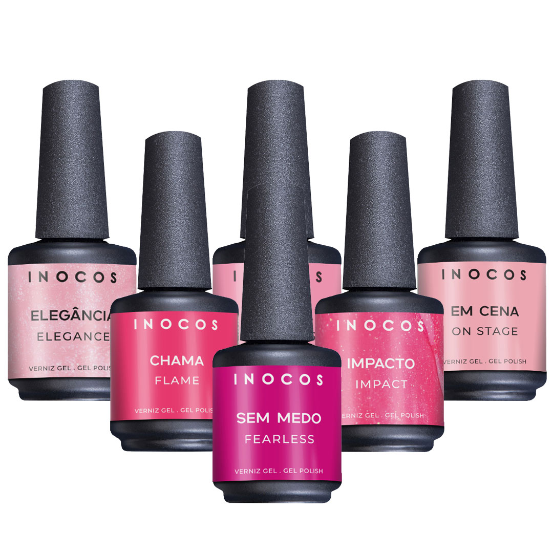 Inocos verniz gel coleção Atitude Rosa