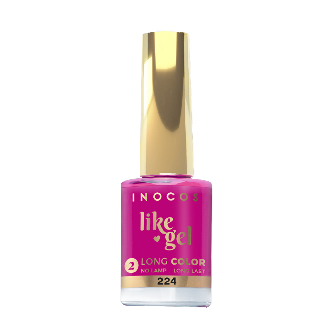 Inocos Like Gel verniz de unhas efeito gel atitude rosa 224