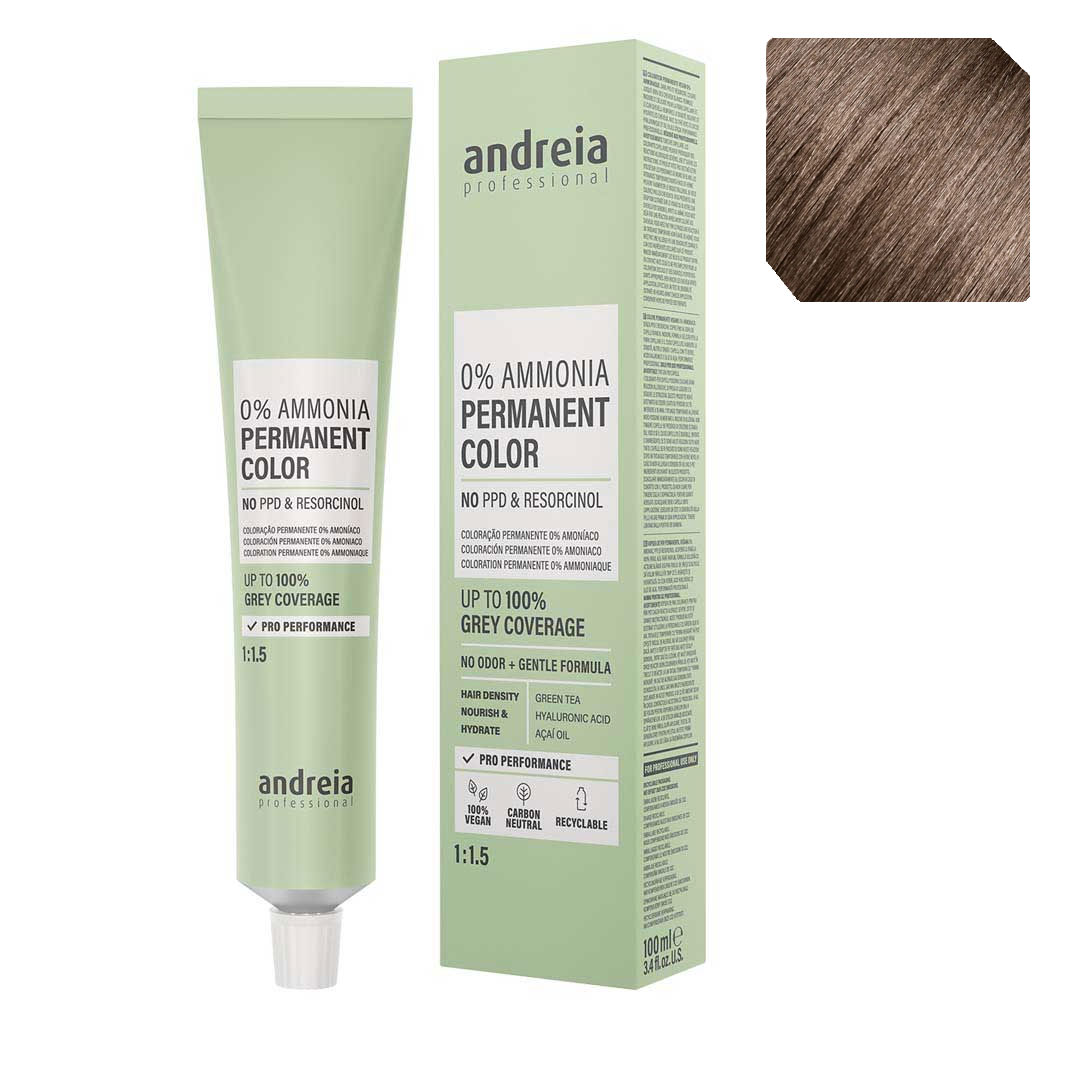 Andreia Vegan 0% Ammonia coloración permanente nº 6.8
