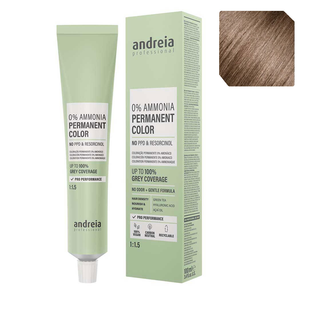 Andreia Vegan 0% Ammonia coloração permanente nº 7.8
