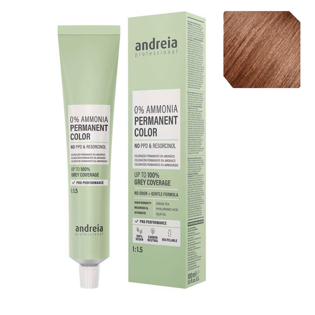 Andreia Vegan 0% Ammonia coloration permanente nº 8.35