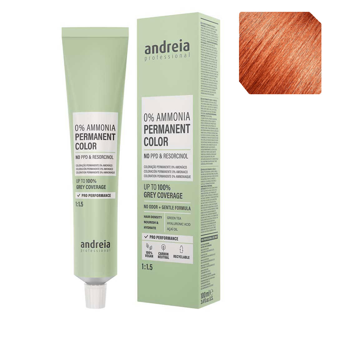 Andreia Vegan 0% Ammonia coloración permanente nº 8.44
