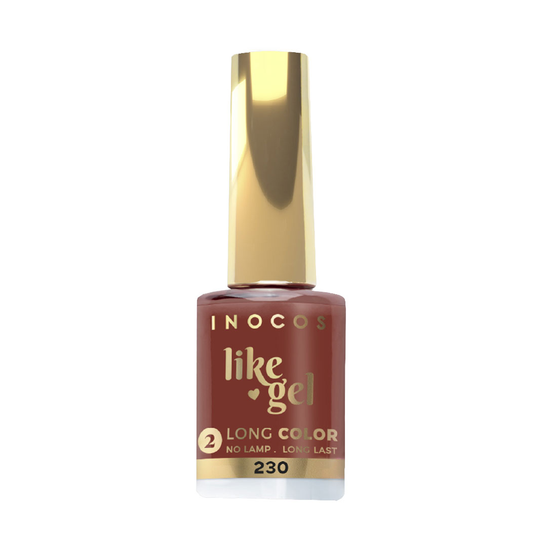Inocos Like Gel verniz de unhas efeito gel natura lovers spice edition 230 castanho torrado