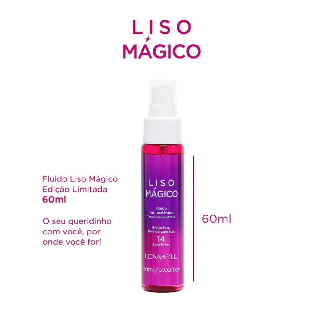 Lowell Liso Mágico fluído 14 em 1