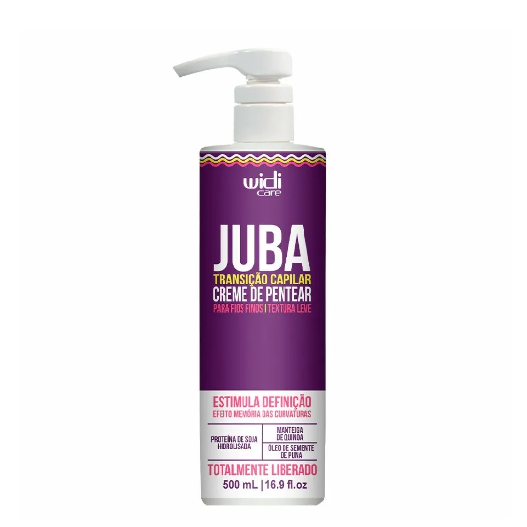 Widi Juba transição capilar creme de pentear textura leve