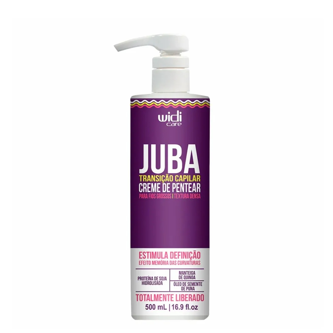 Widi Juba transição capilar creme de pentear textura densa