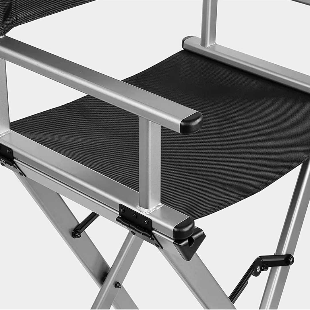 Lookimport chaise de maquillage avec appui-tête - argent