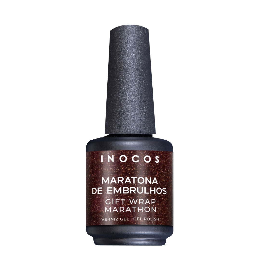 Inocos esmalte gel O Típico Natal maratona de embrulhos GP503