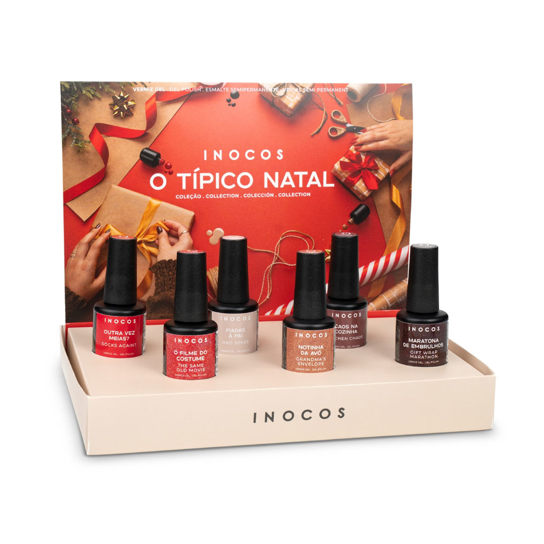 Inocos verniz gel O Típico Natal presskit