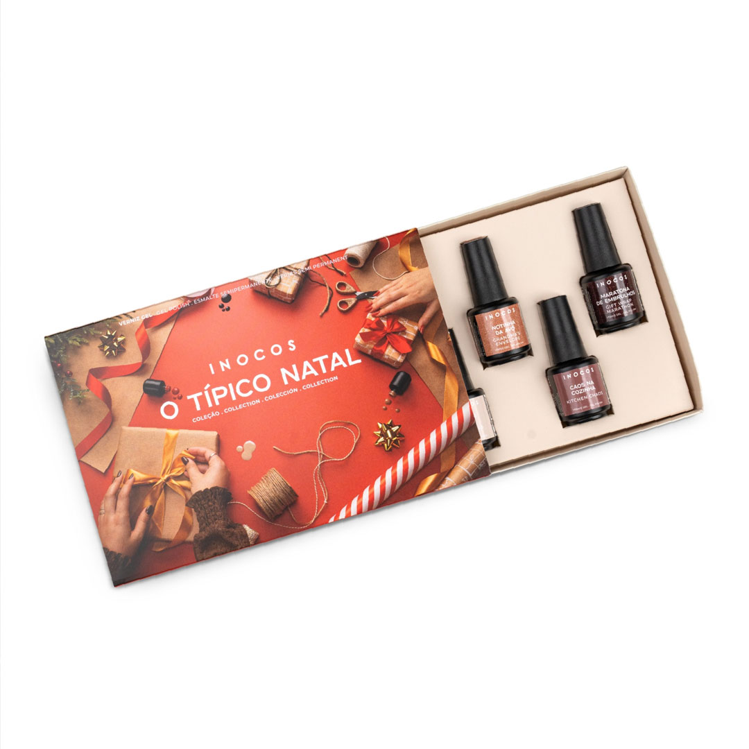 Inocos verniz gel O Típico Natal presskit