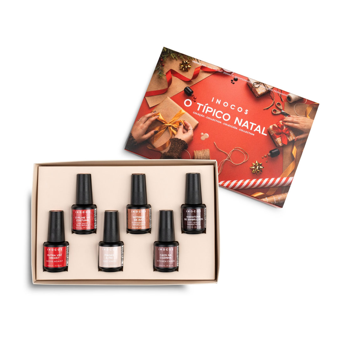 Inocos verniz gel O Típico Natal presskit