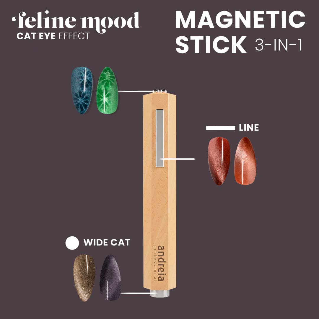 Andreia verniz gel Feline Mood FE4 - Glitter Magnético Roxo