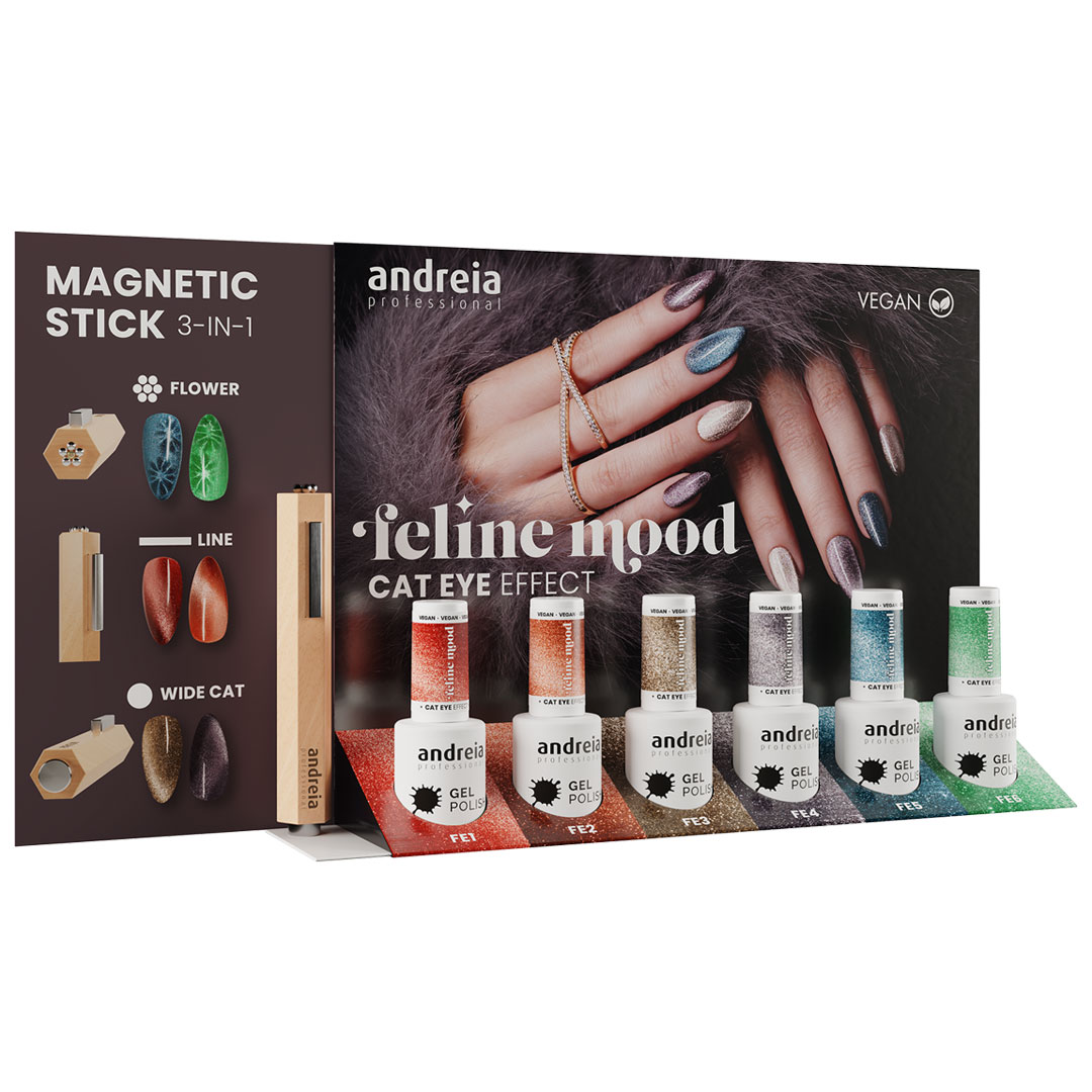 Andreia vernis à ongles collection Feline Mood avec exposant