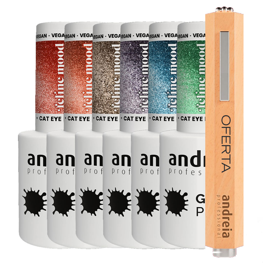 Andreia gel nail polish collection Feline Mood Oferta stick magnético