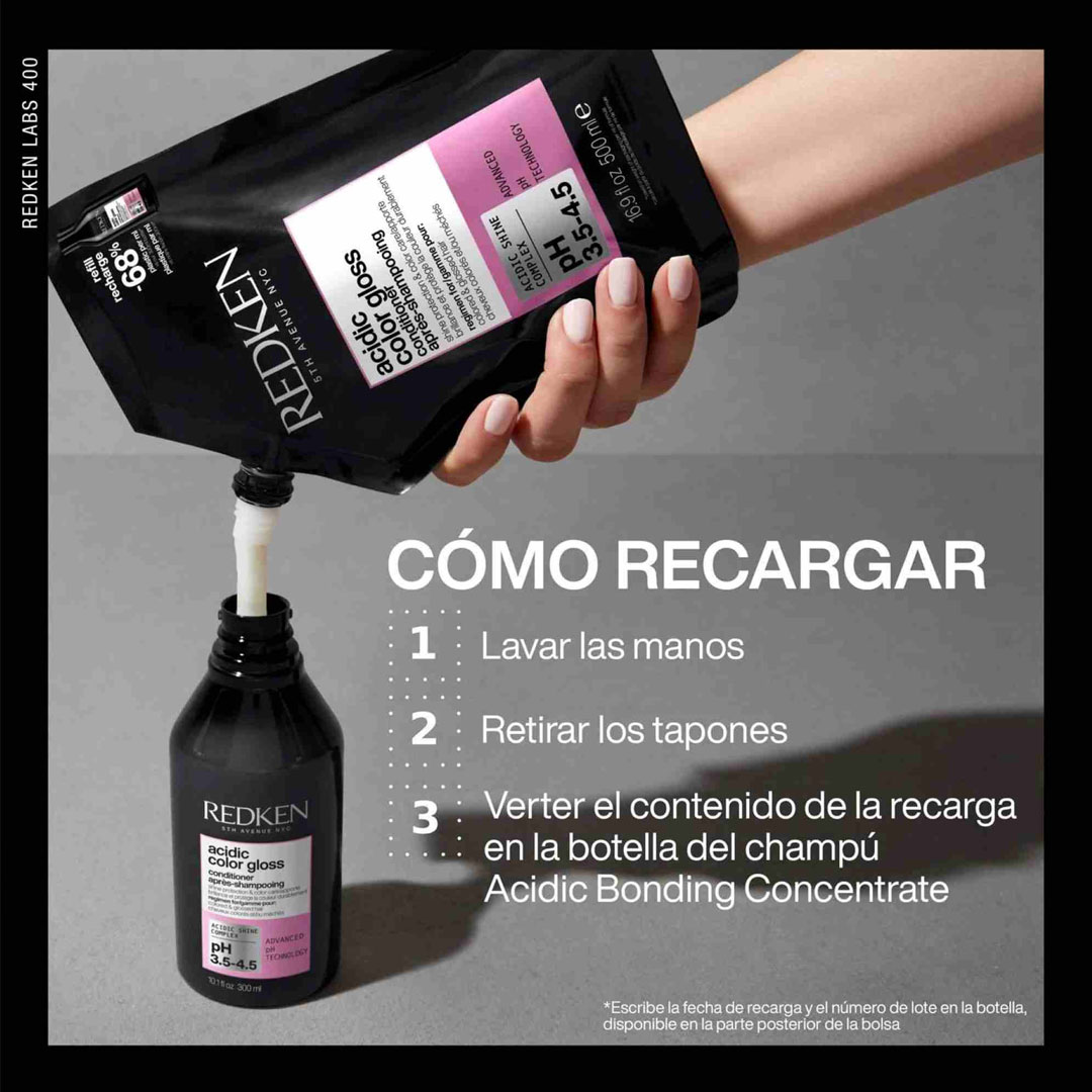Redken Acidic Color Gloss champú - recarga