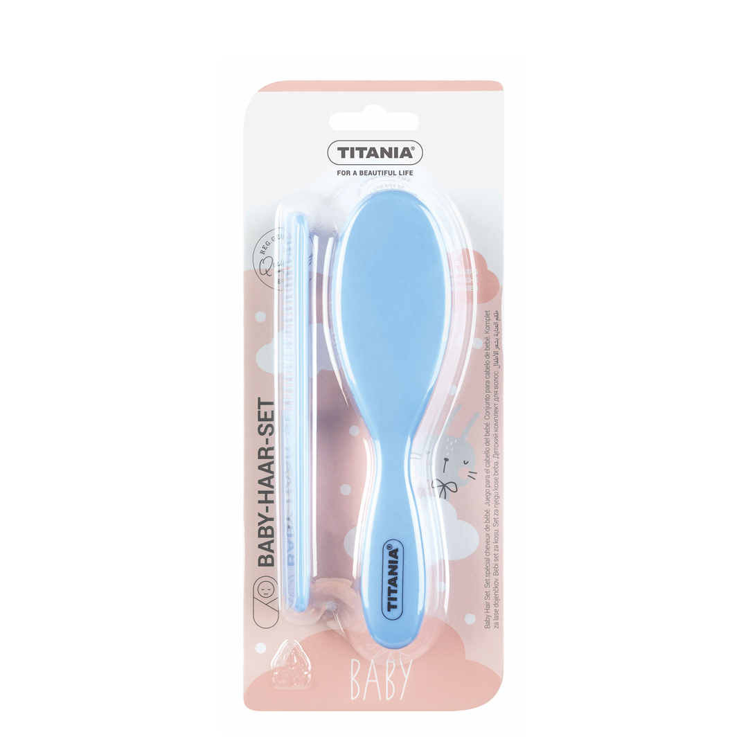 Titania conjunto para cabelo de bebé azul ref12595B