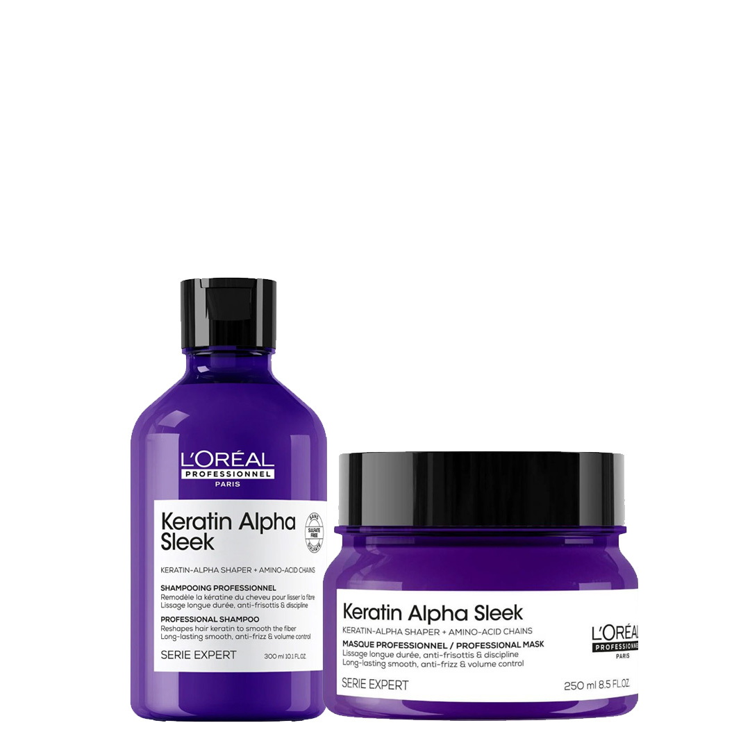 Loreal SE Keratin Alpha Sleek kit 1