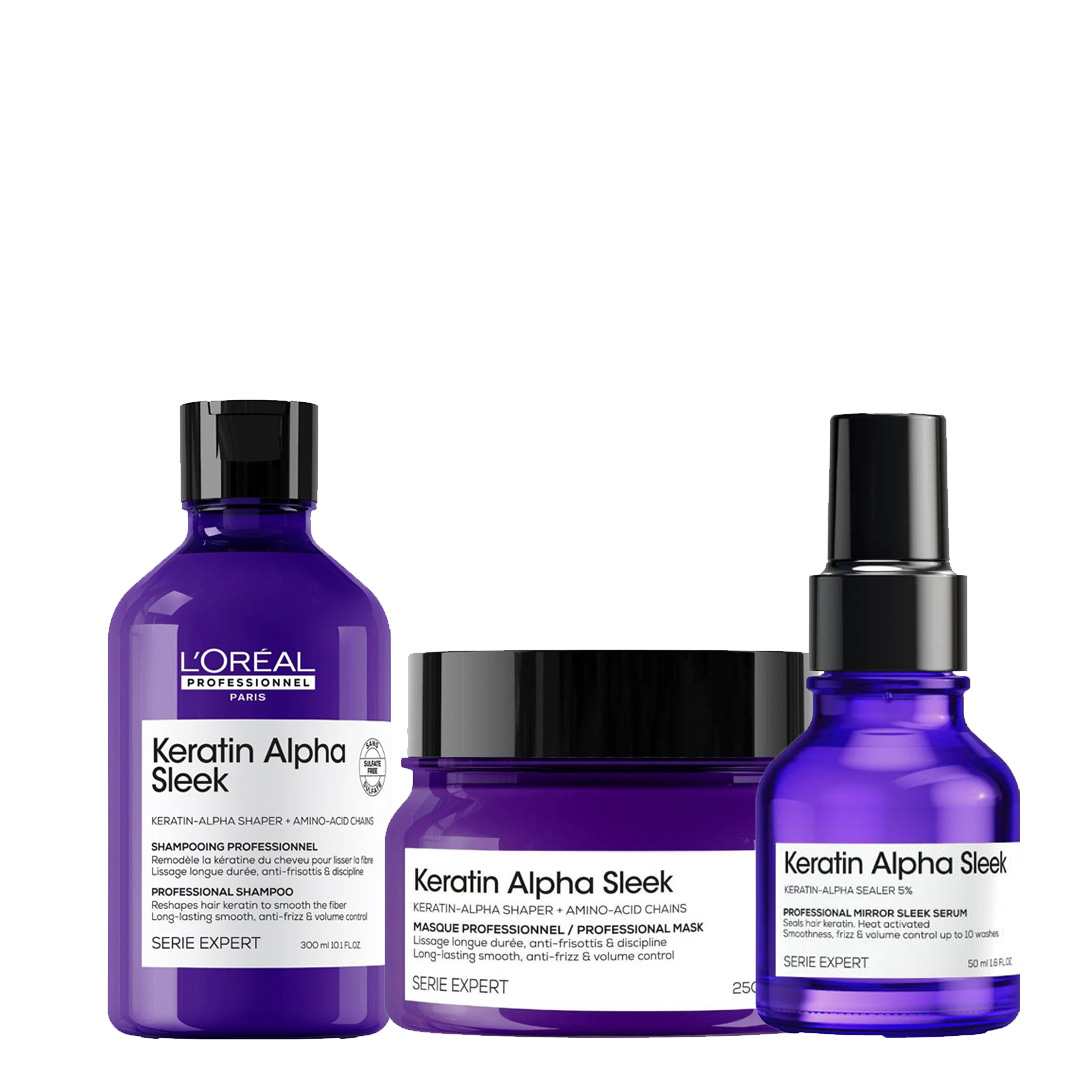 Loreal SE Keratin Alpha Sleek kit 5