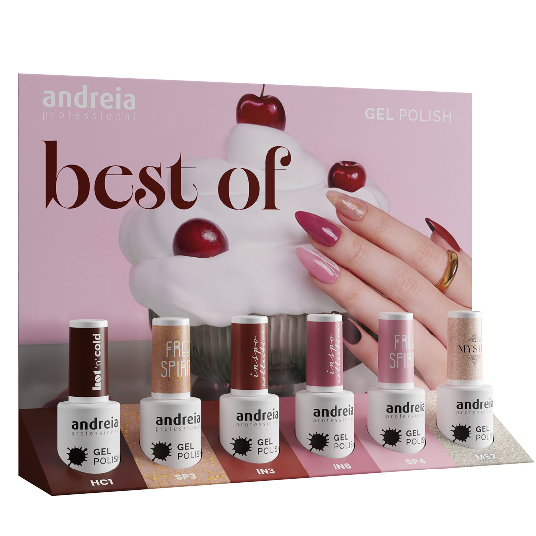 Andreia verniz gel coleção Best Of com expositor